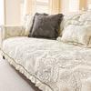 New High-End Embroidery French Retro Embroidery Cotton Sofa Cushion Back Towel Sofa Cover Cloth Machine Wash