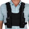 Radio Shoulder Holster Nylon Radio Chest Pack Pouch Shoulder Bag for Factory Security