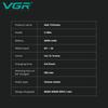 VGR Professional Hair Trimmers Rechargeable Hair Clippers Charging Base Electric Clippers Hair Trimmer for Men Brushless Home Razor Shaver V-994