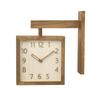 GREEM MARKET Wall Natural Solid Wall Continuous Second Wall 23cm Product GMS02927 Clock, Nordic, Modern, Design, Stylish, Cute, Interior, Wooden,