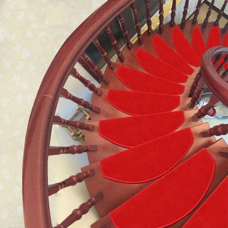 

1 шт. нескользящий самоклеящийся коврик для лестницы защитный коврик для лестницы дома 65 см украшение для гостиной красный