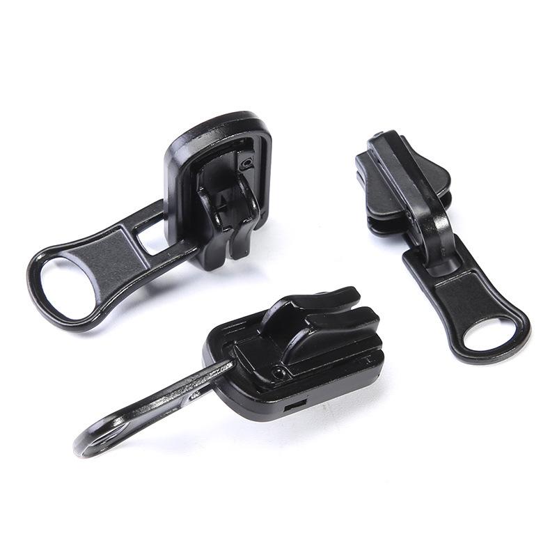 Down Jacket Double-Sided Zipper Head, Clothes Jacket Repair Metal Pull Lock Head Accessories Universal Replacement Resin No. 5 No. 8