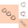 Crystal Multicolor Chic Heart Ear Cuffs For Men And Women Fashion Jewelry