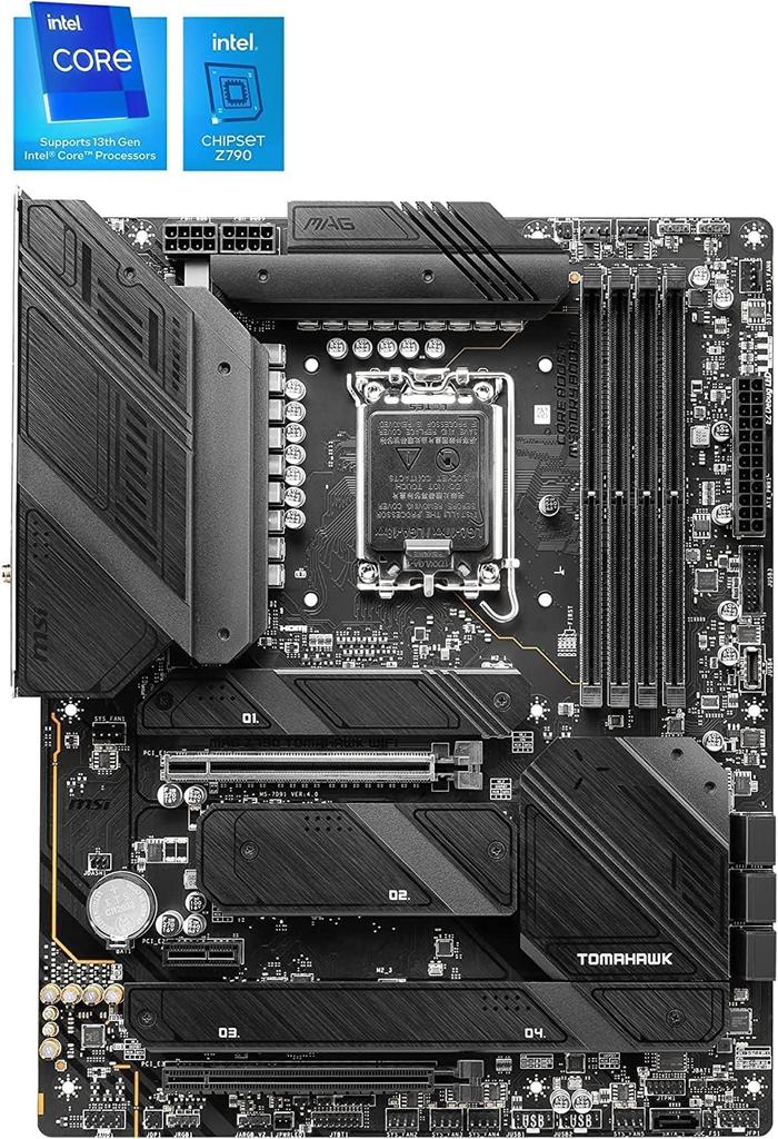 Eingeschränkte 1-Jahres-Garantieverlängerung, MSI MAG Z790 TOMAHAWK DDR5-Motherboard, kompatibel mit CPU ATX MB6245-Generation [Amazon-Version] WIFI/A 13./12.