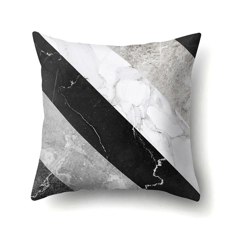 Polyester Pillow Case Automobile Decoration Home Printed Pillow Case Waist Cushion Cover Car Cushion Head Cushion Cover