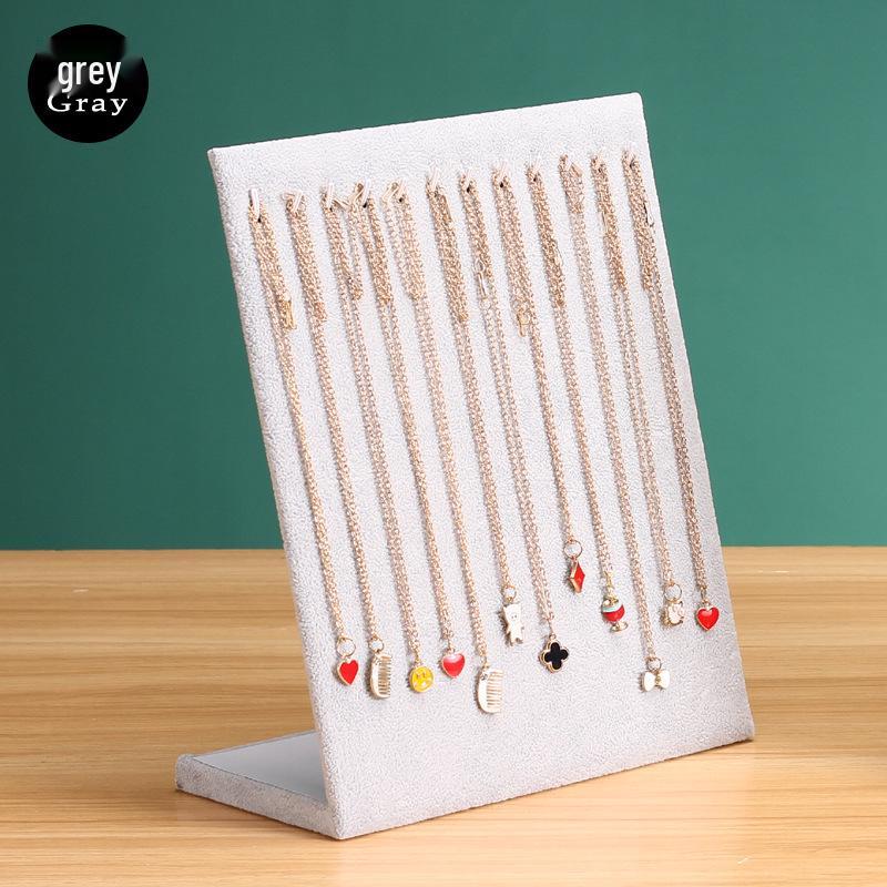 Necklace & Bracelet Display Stand with Jewelry Storage for Earrings, Rings, and Pendants