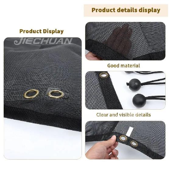 JIECHUAN Car Top Roof Sunshade Cover Front Door Heat Insulation Net Mesh Fit For Jeep Wrangler JK 2007-2017,Exterior Accessories
