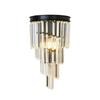 Nordic luxury black crystal wall lamp home decoration bedroom lighting bedside dressing table living room bedside LED wall lamp