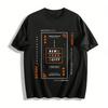 YORK Letter Print Casual T-Shirt Nature Future Theme Loose Top Pure Cotton T-shirt