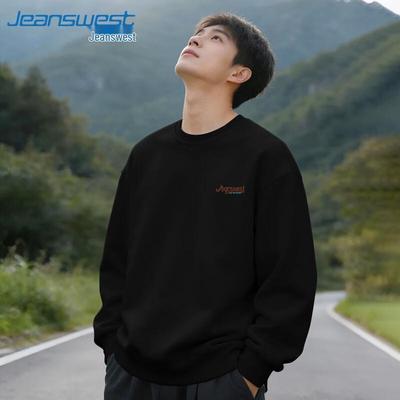Jeanswest Men's Round Neck Pullover Sweatshirt