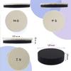 Polisher Buffing 125mm Sponge Buffing with Velcro Closure Wool Buffs 1 Extra Fine Set Pads, Pads, (3 + Sponge, 4-Piece A)