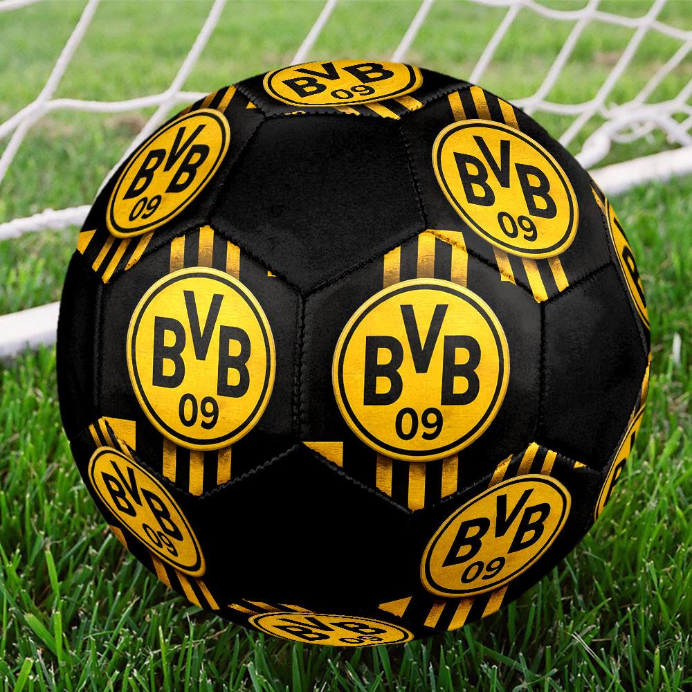 1 pz Pallone da Calcio Borussia Dortmund Taglia 5 Pallone da Calcetto Indoor alla Moda Colorato Gioco in Giardino - Ottimo Regalo per i Fan dello Sport HE15