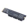 M.2 To SATA Adapter 6Gbps M.2 NVME M-Key To SATA 9-Port Expansion Card PCIE 3.0 X2 Hard Disk Capacity for Desktop