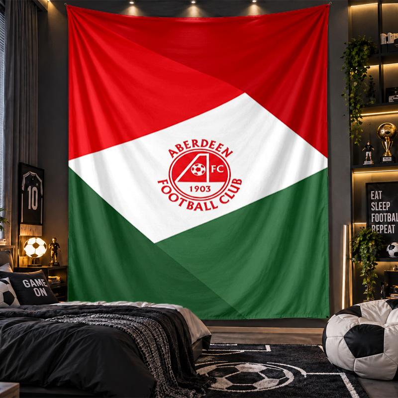 Wall Hanging Tapestry Aberdeen FC Print Cloth for Living Room Bedroom Home Decor