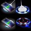 QI Standard Fashion Crystal Portable Fast Wireless Charger Charging Pad Stand for Apple Android HTC