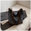 Large Capacity Casual New 2025 Summer Simple PU Texture Retro New Fashion Single Shoulder Tote Bag Women's Bag
