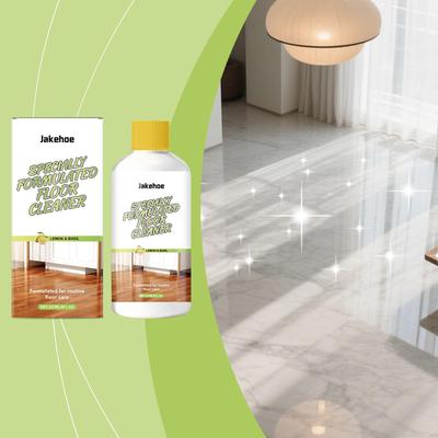 Jakehoe Powerful Decontamination Floor Cleaner 237ml Citrus Scent Wood Floor Stain Remover Cleaning Descaling Polishing Brightening