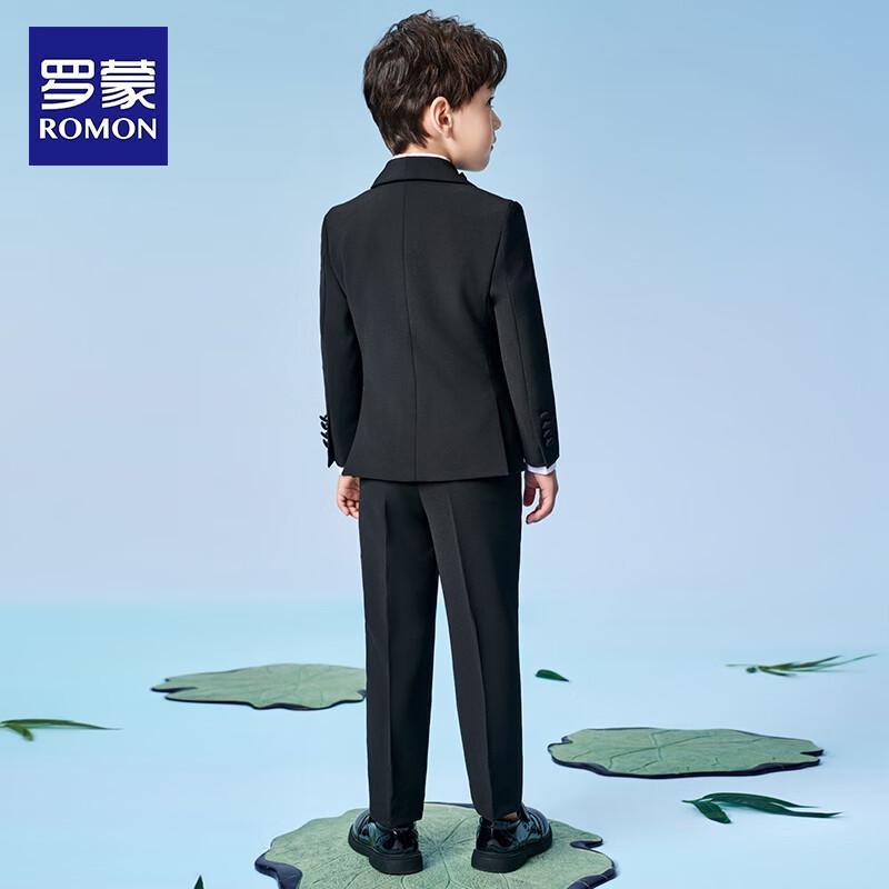 Romon Jungen Neues Chinesisches Stil Bambus Formelles Anzugset