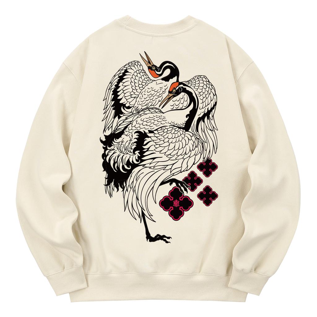 KAN6312 Kmc0105 Giljo Fleece-Lined Sweatshirt - Cream