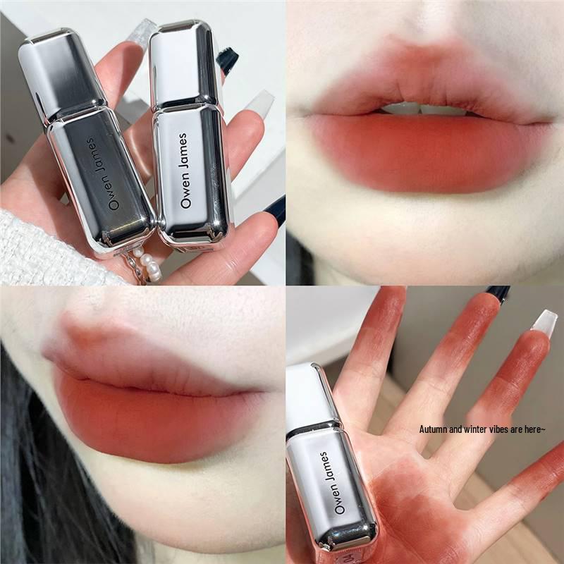 

Owen James Luminous Matte Velvet Lip Glaze - Long-Lasting & Whitening Lipstick Standard
