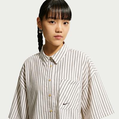Nike AS W NSW OFFLN WVN PPLN STRP Shirt Women s M