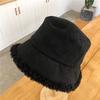Fashionable Winter Womens Bucket Hat Plush Lambswool Fabric For Stylish And Outfits Warm