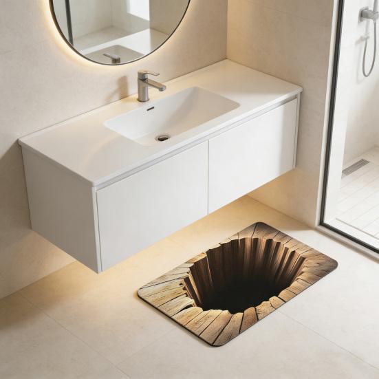 Fußmatte 3D Optische Illusion Muster Staubentfernung Rutschfest Türmatte Farbverblassend Antistatisch Eingangsmatte Reinigungsmatte