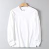 Export Basic round Neck for Export Tail Goods Casual Long Sleeve T-shirt Loose Youth All-Matching Comfortable Cotton Base Shirt Men