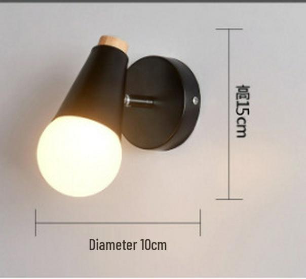 

Nordic Minimalist Macaron Wall Lamp - Modern Creative Colorful Iron Art Horn Sconce for Children s Room & Staircase Single Head