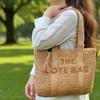 Large Capacity Handbag French Style Woven Shoulder Bag Fashion Retro Tote Bag  Ladies Summer Beach Holiday Bag Women Gifts