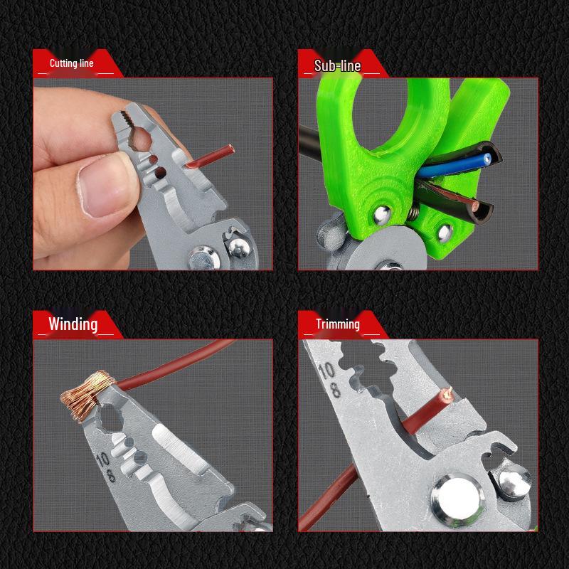 Compact High-Precision Wire Stripper - Multi-functional, Portable, Labor-saving Tool