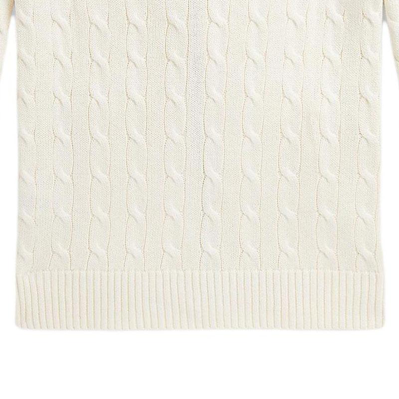 Polo Ralph Lauren Logo Mock Neck Long Sleeve Sweater Men sweater Beige MNPOSWE16821956101