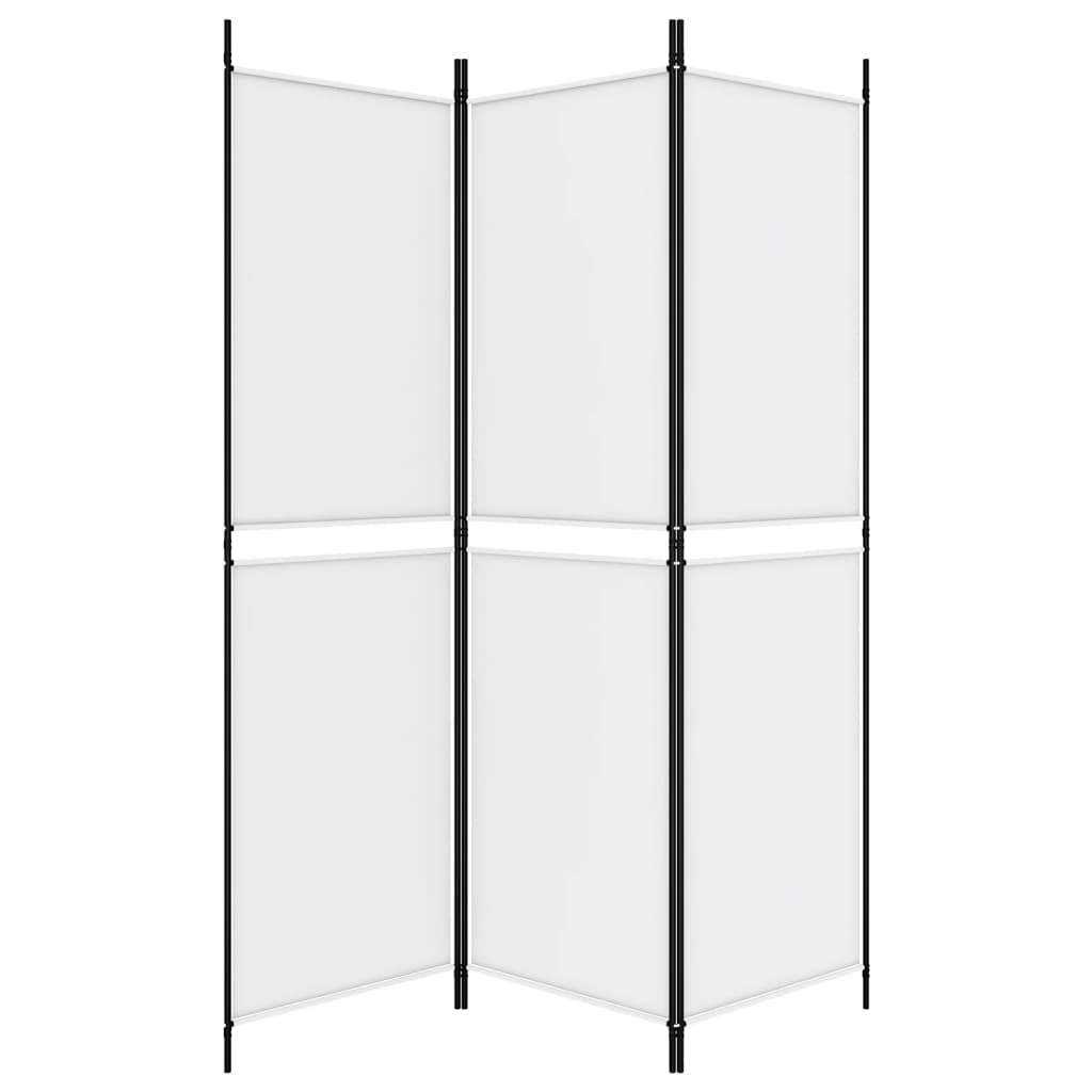 Vidaxl Parawan 3-Panelowy, Biały, 150 X 180 Cm, Tkanina