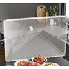 1pcs Foldable Rectangle Mesh Food Cover Household Kitchen Storage Dish Protector with Insect-Proof Net Meal Cover