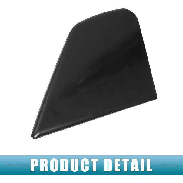 Front Right Door Mirror Corner Mudguard Triangle Cover for Honda Fit 2009-2013 No.75490-TF0-Y01 Plastic Black