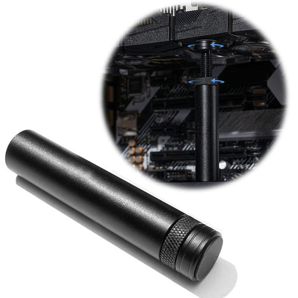 GPU Holder with Magnet Graphics Card Support Adjustable Telescopic Rotary Screw Liftable Video Card Sag Holder Aluminum Alloy