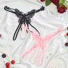Tanga cu model în formă de fluture, chiloți intimi cu talie joasă, lenjerie sexy și lenjerie intimă pentru femei