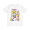 Summer Sailor Moon Men's T-Shirt Retro Poster Graphic Cotton Oversized Breathable Casual Short Sleeve Tee