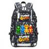 Cartable grande capacité avec bandoulière; set de trousse à crayons trois pièces pour étudiant
