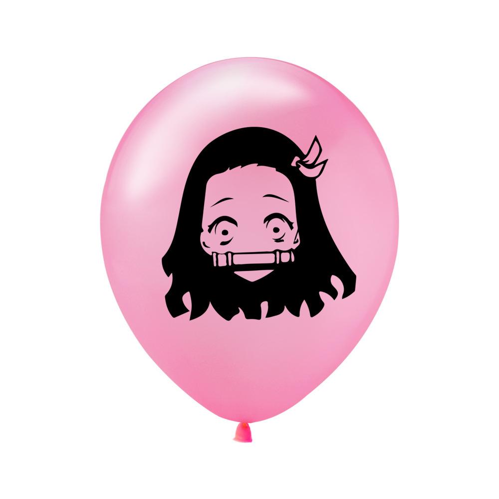 Anime Demon Slayer 12 Inch Latex Balloon Kid Birthday Party Decoration Supplies