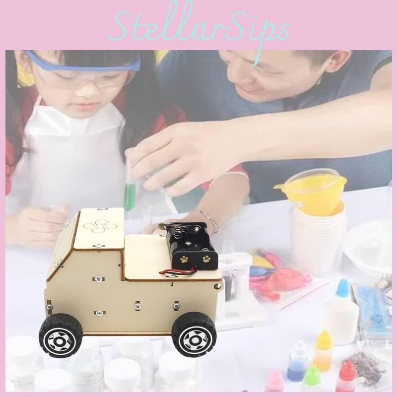 Kids Wooden Diy Vacuum Sweeper Educational Toy For Stem Learning Handmade Cleaning Cart Garbage Truck