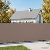 Balcony Privacy Screen 150 X 600 Cm Fabric with PU Coating Taupe