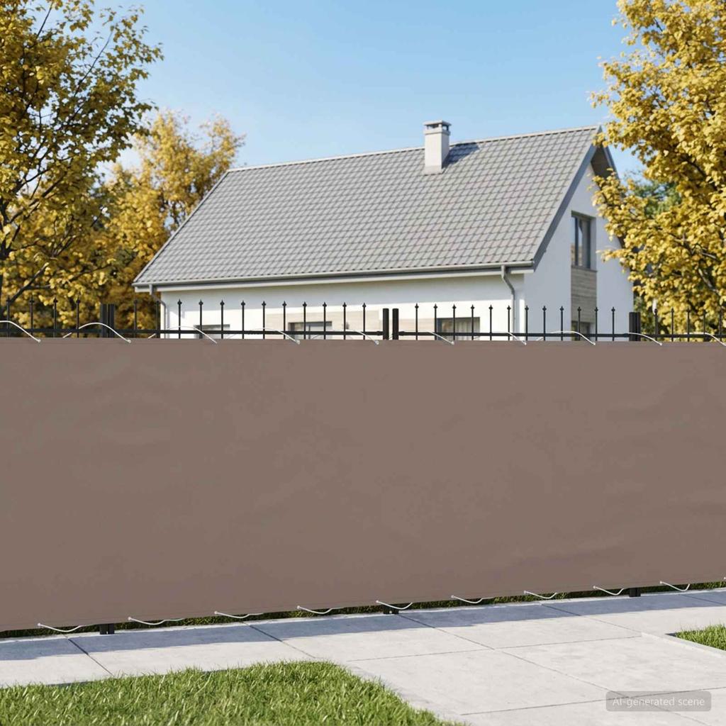 Balcony Privacy Screen 150 X 200 Cm Fabric with PU Coating Taupe