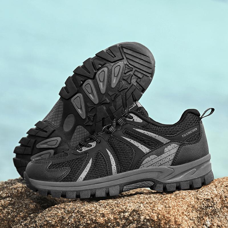 Men's Hiking Shoes, Trail Running Shoes, Trekking Shoes, Mesh Sports Shoes, Lightweight Hiking Shoes, Suitable for Outdoor Adventures