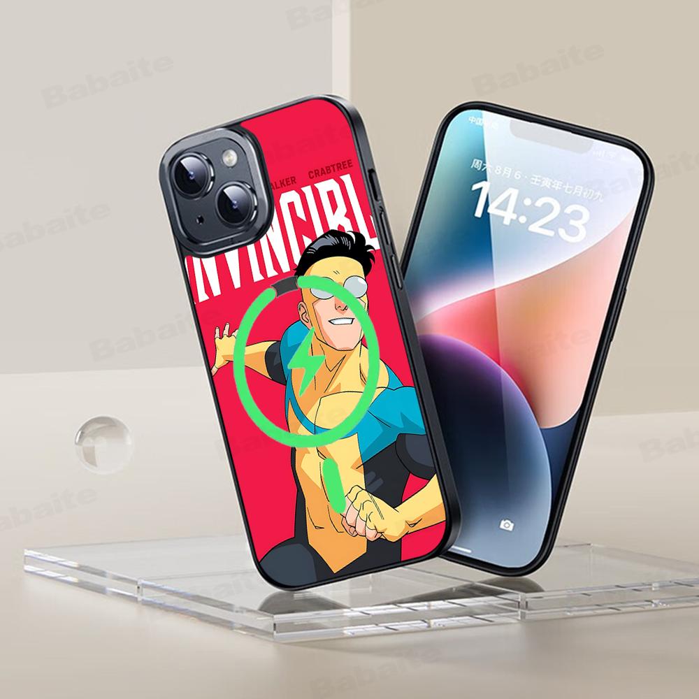 Beliebter Animations-Superheld I-Invincible Cartoon-Handyhülle Magnetische Hülle Für IPhone 16 14 13 12 11 15 Pro Max Plus