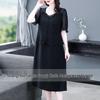 2025 Summer Fashion Plus Size Chiffon Two-Piece Slimming Dress for Women