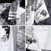 Camicia Floreale da Uomo Estiva Retro Larga a Maniche Corte per Adolescenti Personalizzata Bella Top con Collo Cubano