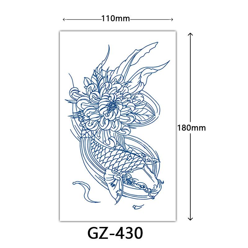 Autocolante Tatuaj Herbal, Autocolante Tatuaj cu Suc, Autocolante Tatuaj Semi-Permanent cu Litere Englezești Tatuaj