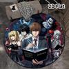 Death Note Round Area Rug Carpet Rug For Living Room Bedroom Sofa Playroom Decor Nonslip Floor Mat