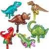 7 Stück Mini-Dinosaurier-Ballons Kleine Cartoon-Tyrannosaurus rex Triceratops Schnelle Raptoren Triceratops Kindergeburtstagsspielzeug Dekoration